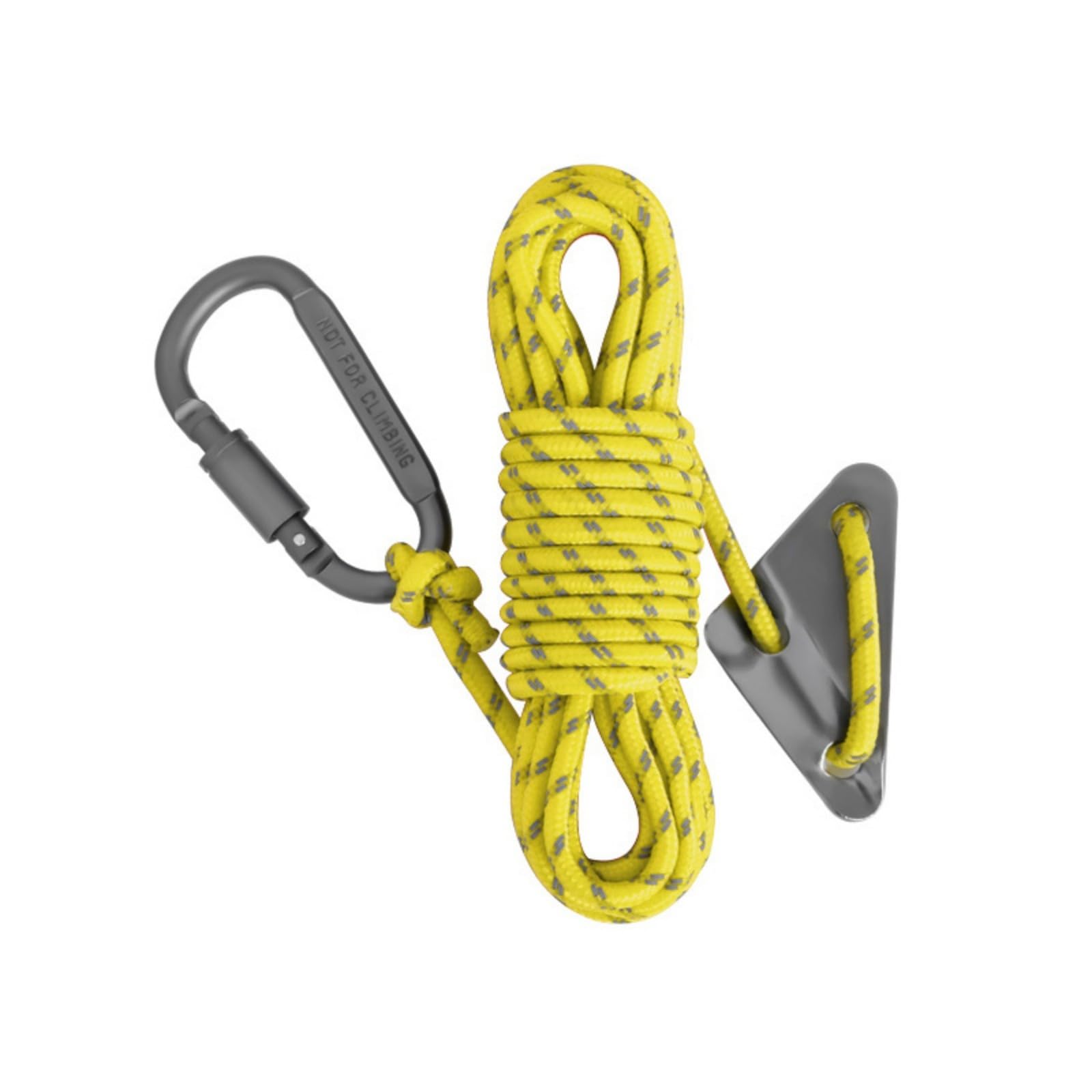 Apglsxy Yellow Grey 5Lots Durability Reflective Tent Cord Outdoor Tent Rope Safe Nighttimes Rope For Stable Outdoor Shelters Camping Awnings