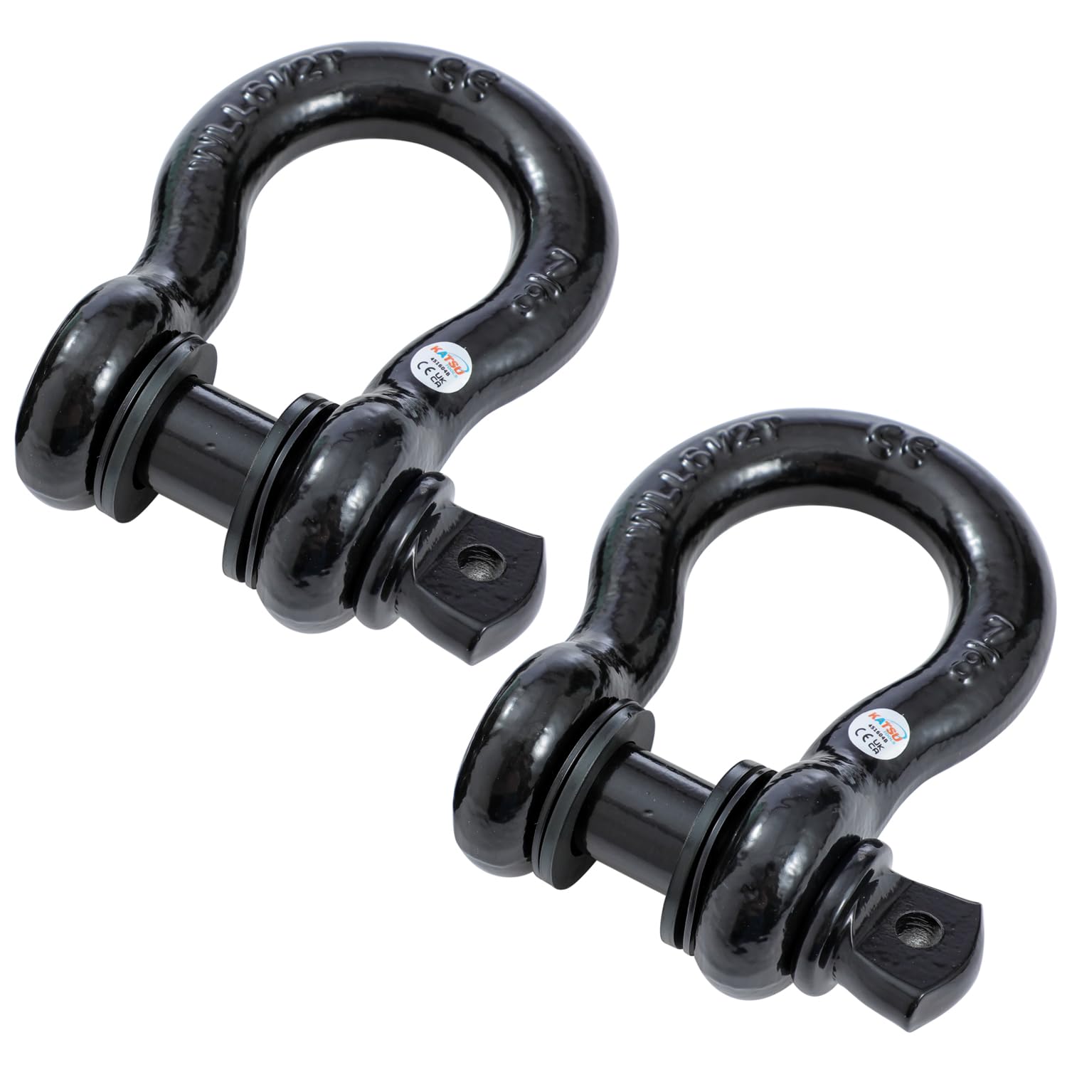 4) D-Ring Shackles, 1/2", 25-ton Screw In Isolator, Heavy Duty, New - Foto 4