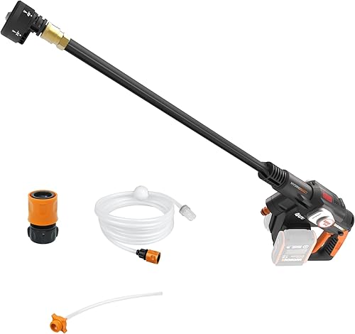 Vista 10 de WORX 40V PowerShare Hydroshot, Limpiador de potencia portátil sin escobillas de 800 PSI, Lavadora de presión de 5-en-1 con boquilla, Lavadora a