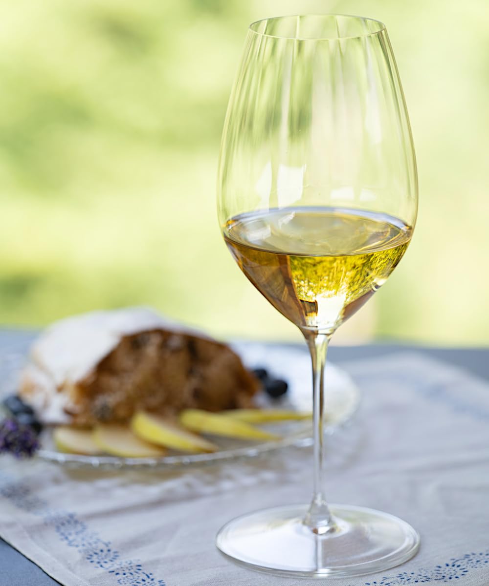 RIEDEL Copa de vino Rendimiento Riesling, 4 pack, cristal transparente, premium hecho a máquina