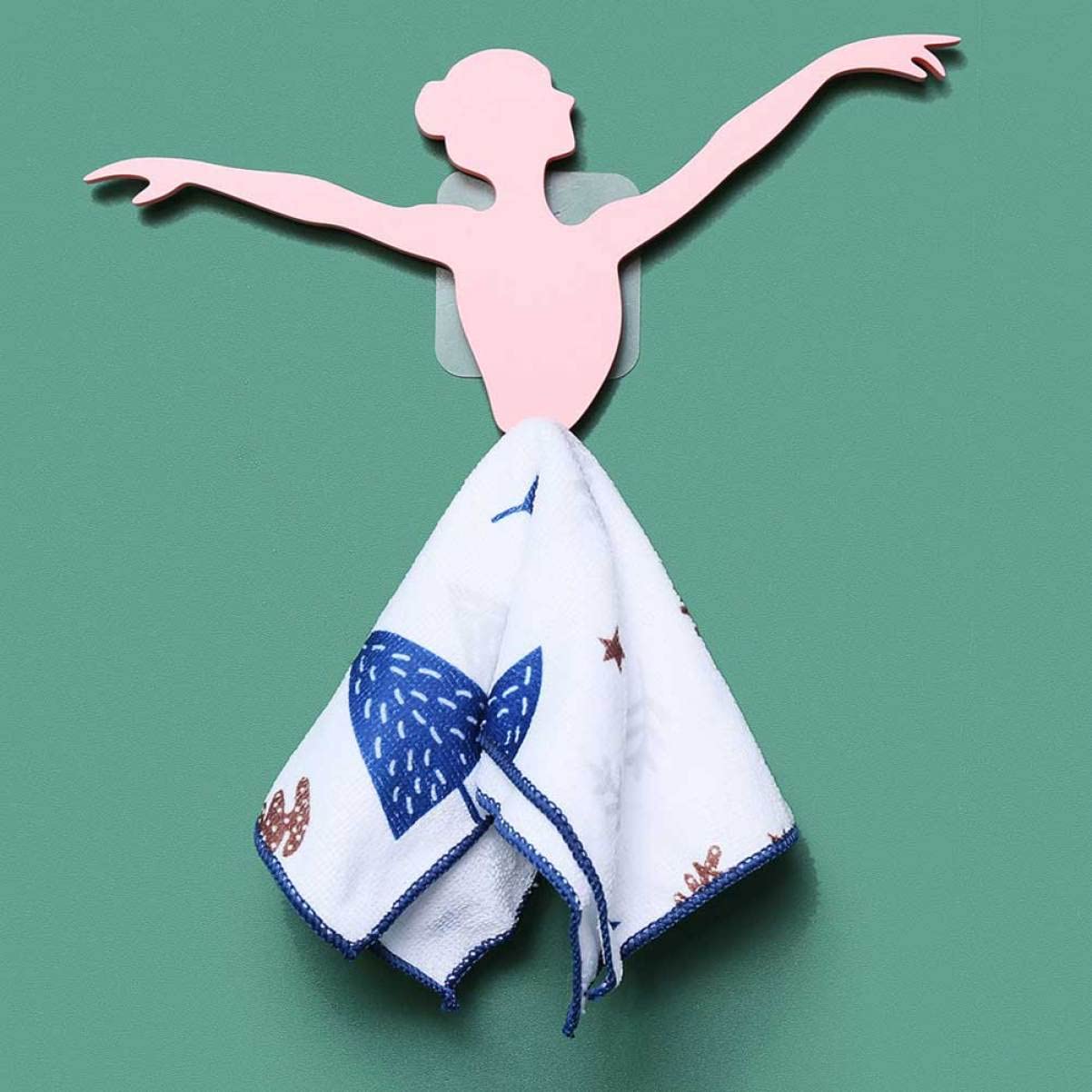 Alipis 4piezas Ganchos De Pared De Bailarina Creativos Para Colgar Toallas Paño De Limpieza y Diseño Elegante Para Decoración De Baño o Habitaciones