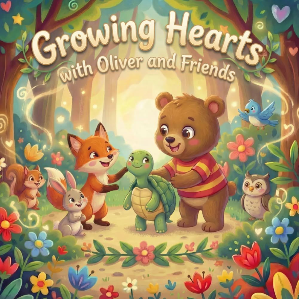 Growing Hearts with Oliver and Friends: A Gentle Picture Book About Kindness, Empathy, and Friendship for Young Children