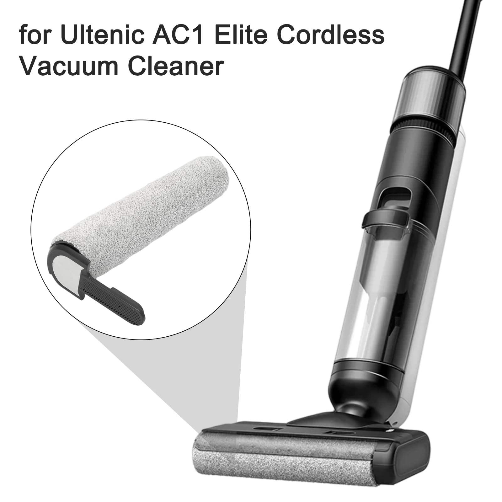 Main Roller Brush for Ultenic for AC1 for Elite Wet Dry Vacuum Cleaner, Sweeper Vacuum Cleaner Main Brush Roller Brush Replacement Parts, Easy Installation(1Pc)