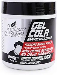 Gel Cola Fixação Super Extra Forte Gel Cabelo 500g Siles