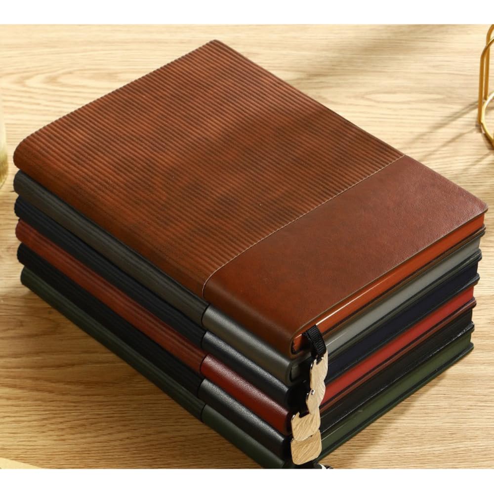Taccuino A5 con penna, 210 x 150 mm, diario con 200 pagine per scrivere, notebook per appunti, pianificazione, tudium, schizzi e progetti scolastici, familiari e amici, blu