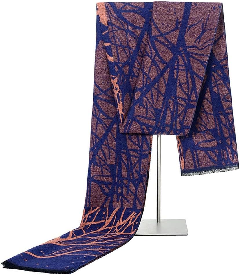 Fashion Soft Scarves for Men,Classic Cashmere Feel Scarves (Color : B, Size : 180 * 30cm)