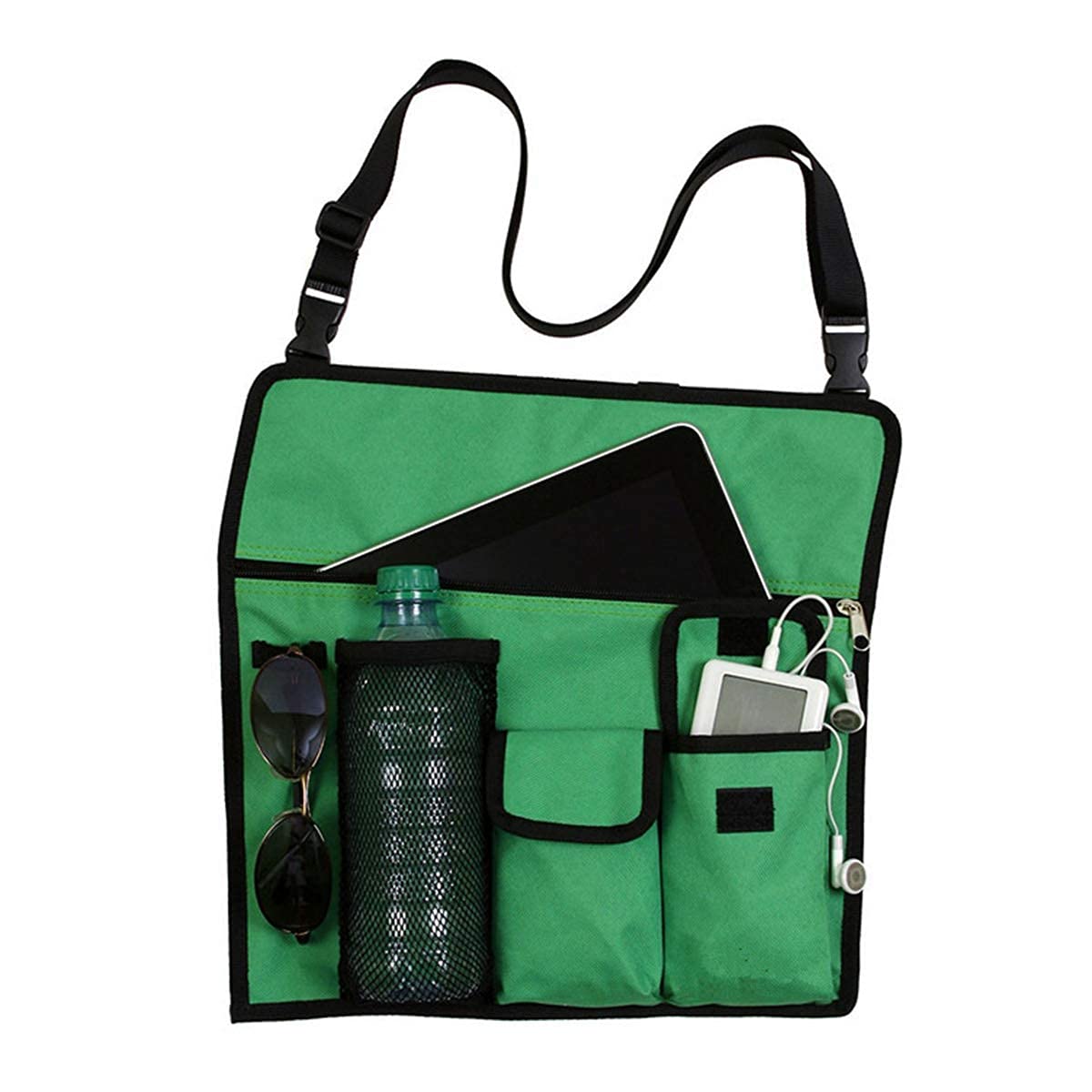 Ylucky Chair Armrest Organize Bag Outdoor Beach Chair Organizer Seat Hanging Storage Pouch Multi Pockets Armrest Beside Caddy Shoulder Bag