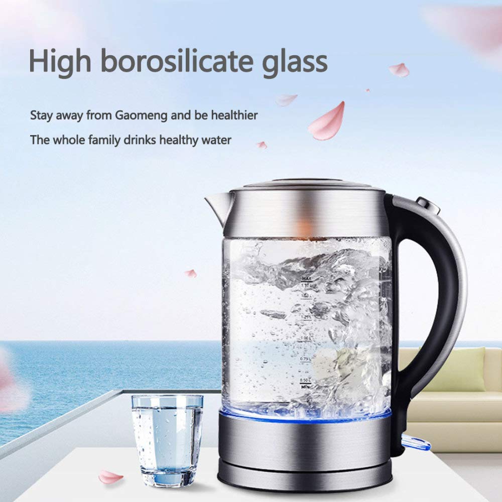 電気ケトルと照明 Amazon.co.jp : 電気ケトル 色が変わるガラスケトル LED照明付き 1800