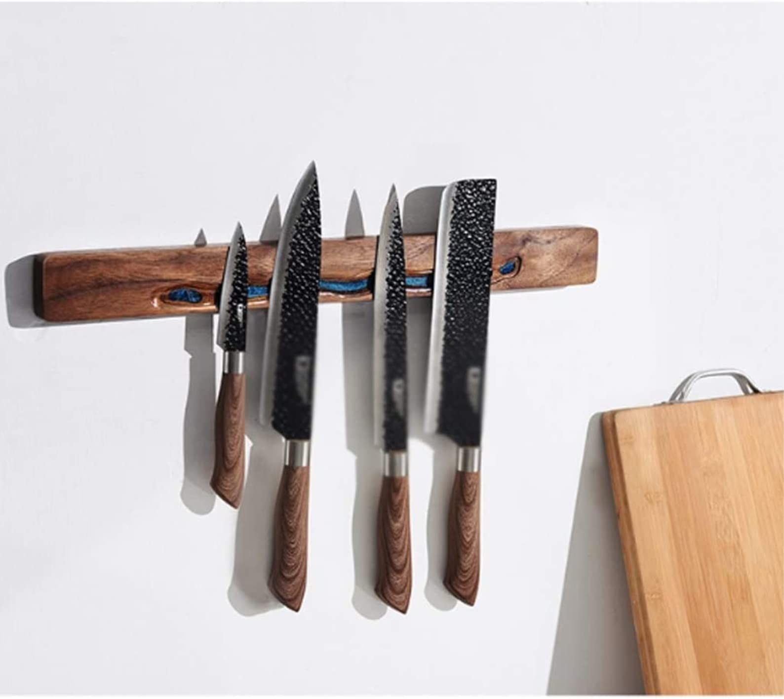 Bloque Cuchillos Cocina Estante Magnético para Cuchillos Sin Perforaciones, Tira De Almacenamiento, Soporte para Cuchillos De Cocina, Bloque para Cuchillos para El Hogar(A)