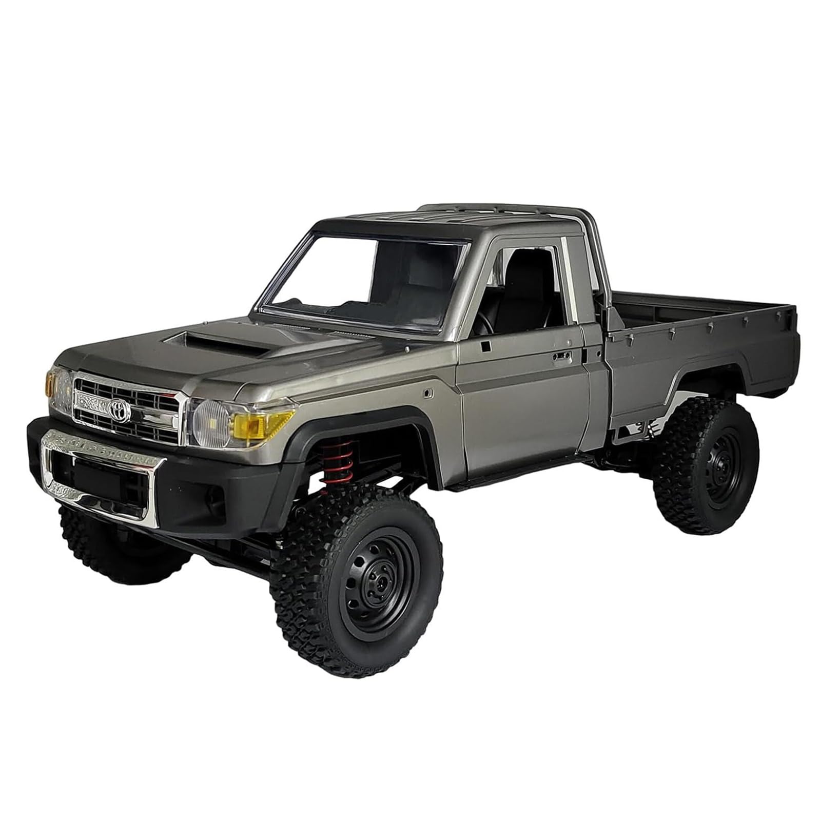 1/12 Scale RC Crawler, MN-82 Pro RTR RC Truck LC79 4x4 Off Road Vehicles 2.4GHz RC Rock Car with LED Lights for Adults Hobby Toys (Gray)