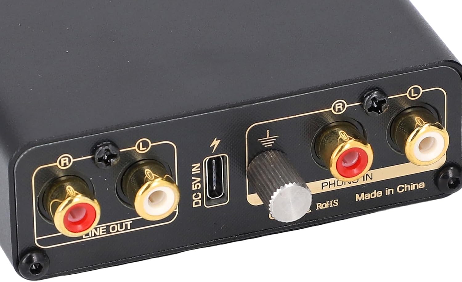 aqxreight Turntable Preamplifier Stereo Box MM MC Phono Stage Preamp Headphone Amp with High Low Pressure Adjustment Connected to or Impr Turntable PreamplifierTurntable PreampPhono