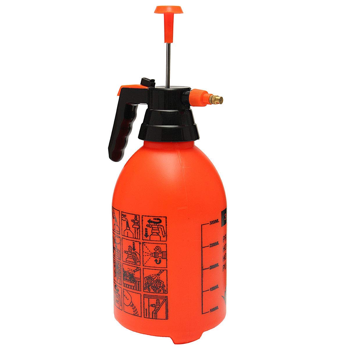 Amazon.co.jp: 蓄圧式噴霧器 タンク容量3L 手動加圧式スプレー ミスト