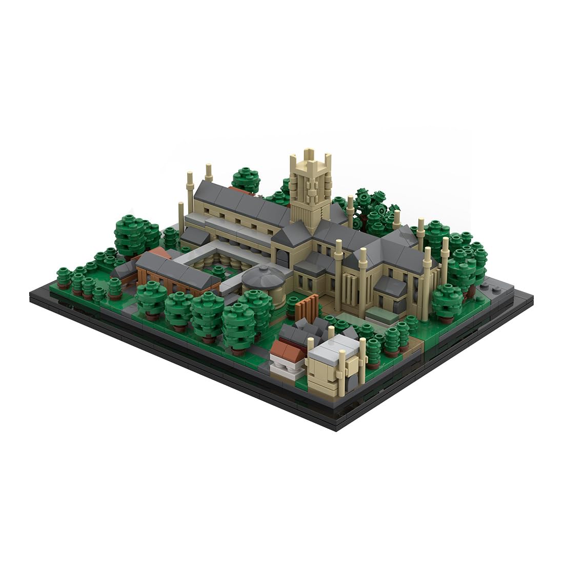 Lunaro Worcester Cathedral Abbey zestaw klocków, autentyczny model brytyjskiej architektury, zestaw dla nastolatków i dorosłych, uważne hobby i wykwintny prezent ekspozycyjny (1180 szt.)