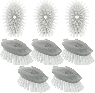 Soap Dispensing Dish Brush Refills, 8 Pack Dish Brush Replacement Head for OXO Steel Soap Dispensing Dish Brush