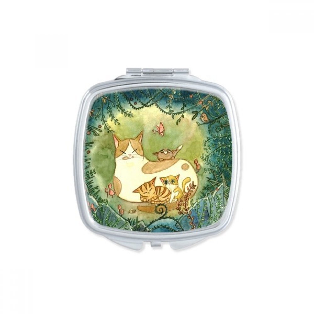 Miroir compact portable Miaoji Peinture de poche pour maquillage à la main