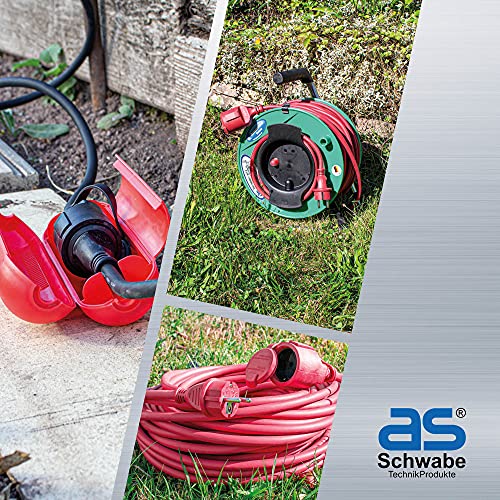 as - Schwabe Sicherheitsbox für Verlängerungskabel, Stecker & Kupplung, rot – Ansicht 6