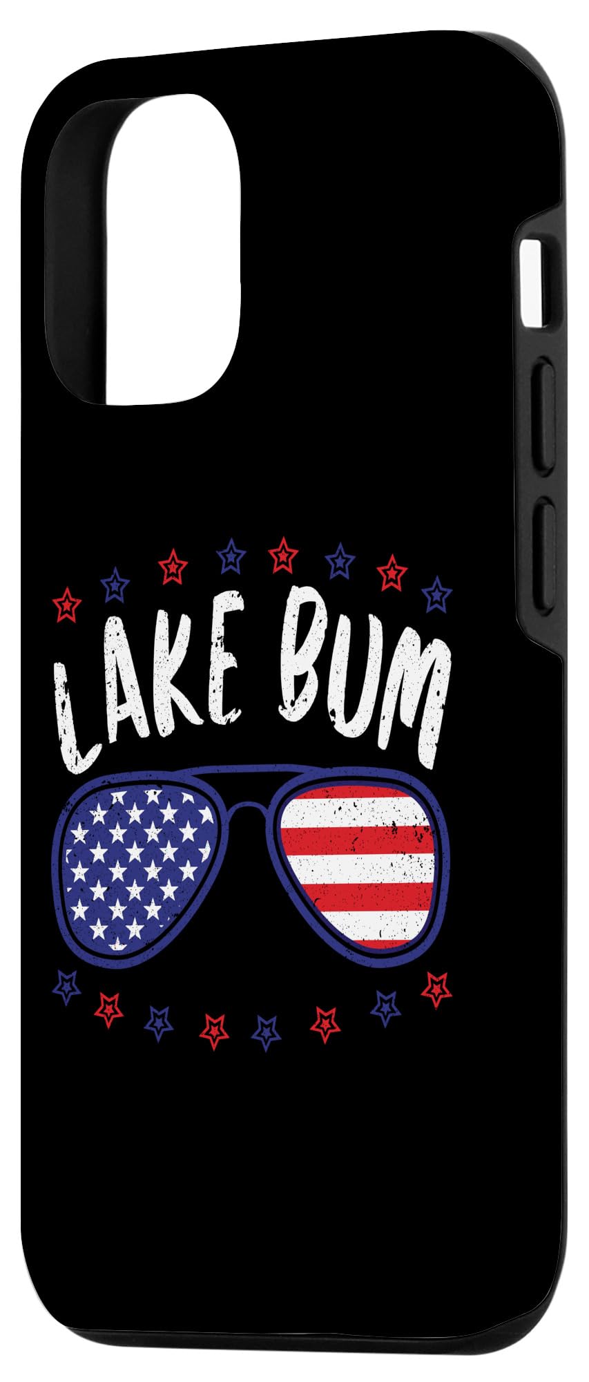 iPhone 14 Pro Lake Bum Retro Patriotic 4th of July Sunglasses Lake Life Case - Image 2