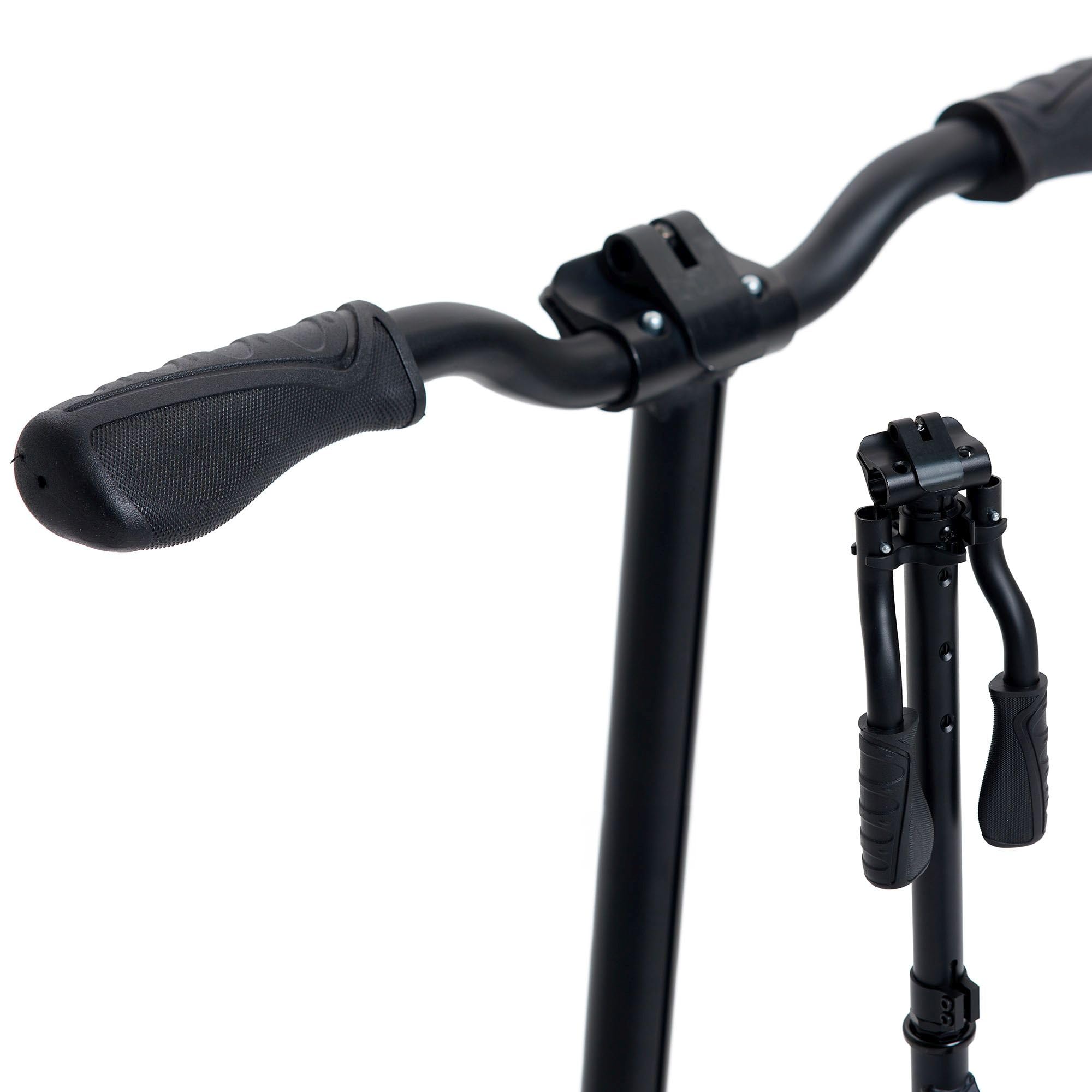 BLACKWHEELS ZOOM Monopattino da Città – Ruote Grandi 200mm, Pieghevole, Ammortizzato, Manubrio Regolabile in Altezza, Telaio Leggero in Alluminio, Guida Confortevole su Ogni Superficie