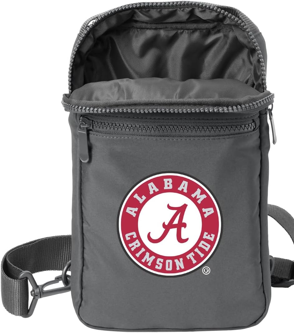 Broad Bay Alabama Logo Crossbody Bag - Versatile Travel, Sports, or Gameday Bag for Bama Fans and Alumni, Men or Women