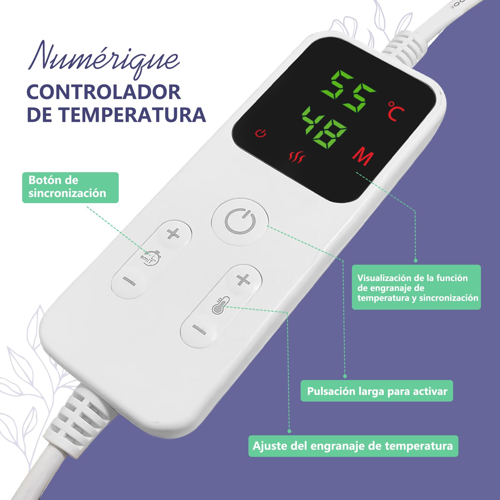 Hot Stone Massage Set, 10 piedras calientes para masaje de basalto natural pulido,caja de calefacción de piedras calientes, terapia de masaje y relajación, regalos y tratamientos SPA