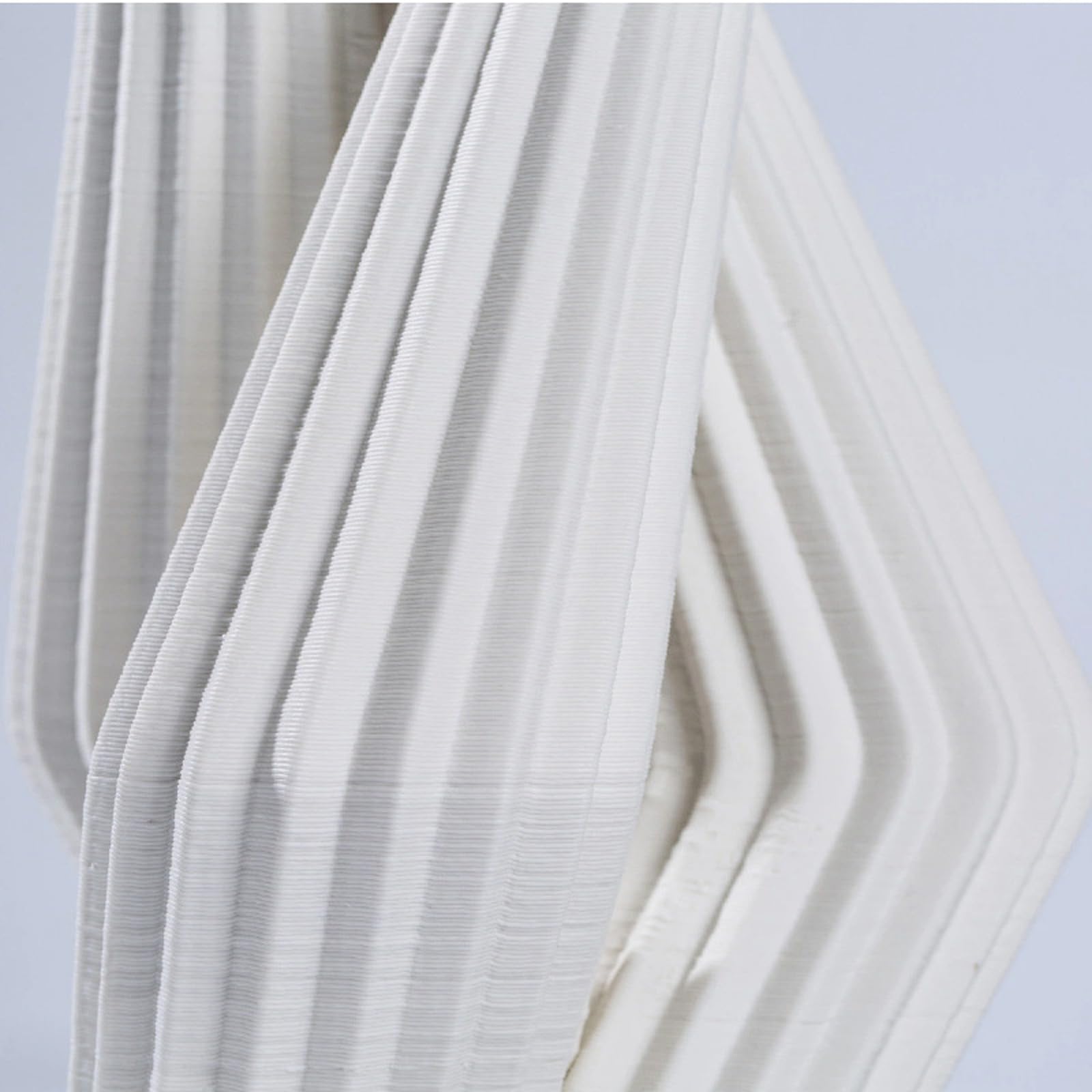 Ceramiczny wazon Technologia druku 3D na kwiaty, dekoracja trawy pampasowej, nowoczesny mały wazon do salonu Stół Biuro na farmie (biały),White