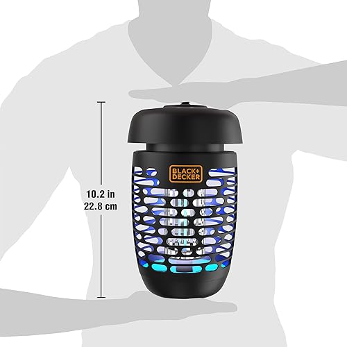 Miniatura 4 de BLACK+DECKER Bug Zapper - Linterna eléctrica y cortador para control de insectos en el patio trasero, concentrado, repelente de mosquitos