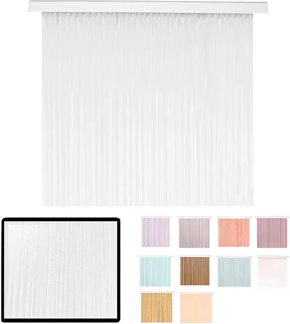 Cortina de Tira PVC Aluminio Transparente 90cm - Exterior/Interior