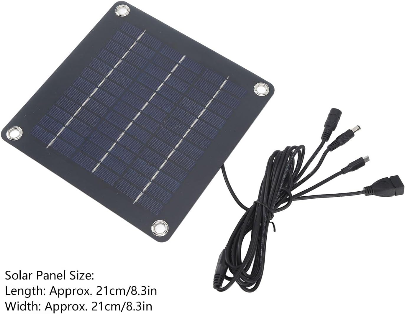 Solar Panel Powered Fan 10W, 8 Inch USB Portable Solar Panel for Camping and Outdoor Use - Efficient Charging, Lightweight Design, Ideal for Pets and Tent Cooling