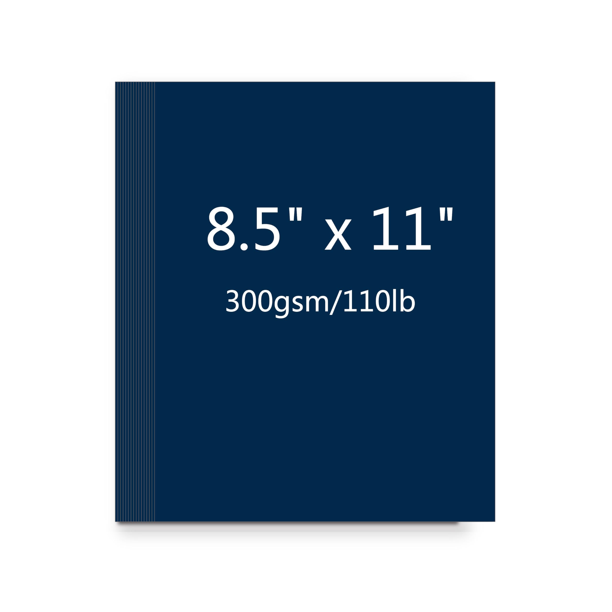 Carta per stampante, con copertina blu, 21 x 28 cm, per inviti, scrapbooking, artigianato, biglietti fai da te, decorazione, disegno (blu, 25P)