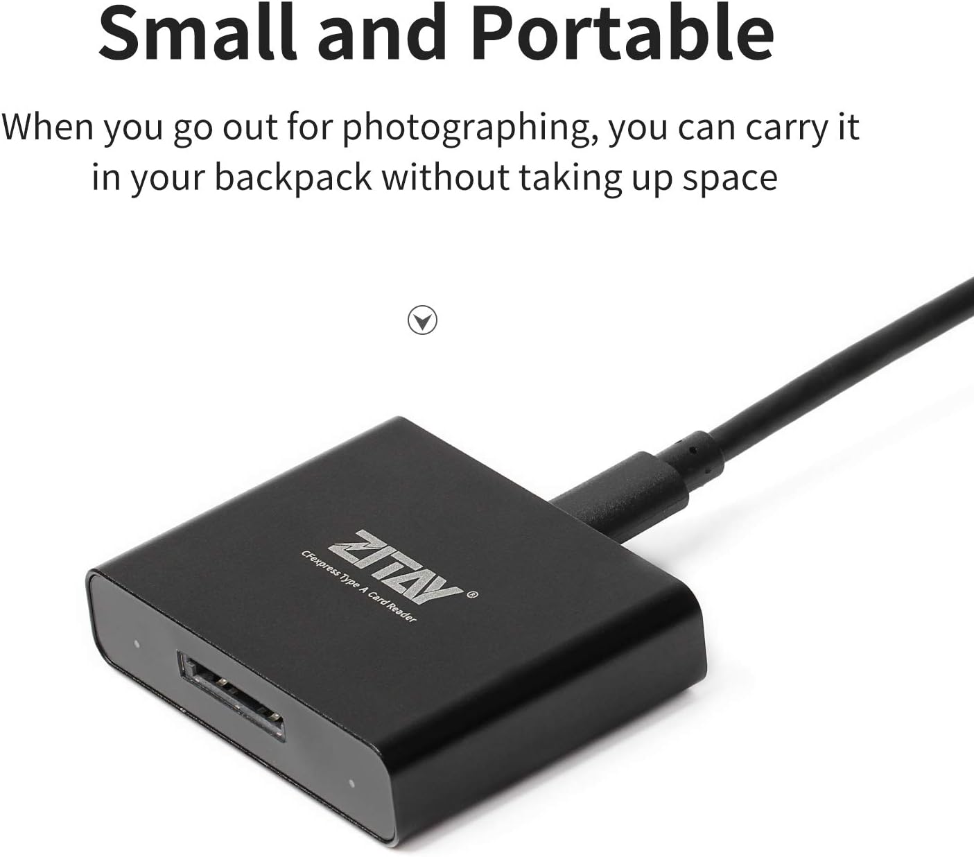 ZITAY CFexpress Type A Card Reader, CFexpress Card Adapter Type A USB 3.2 Gen 2 10Gbps