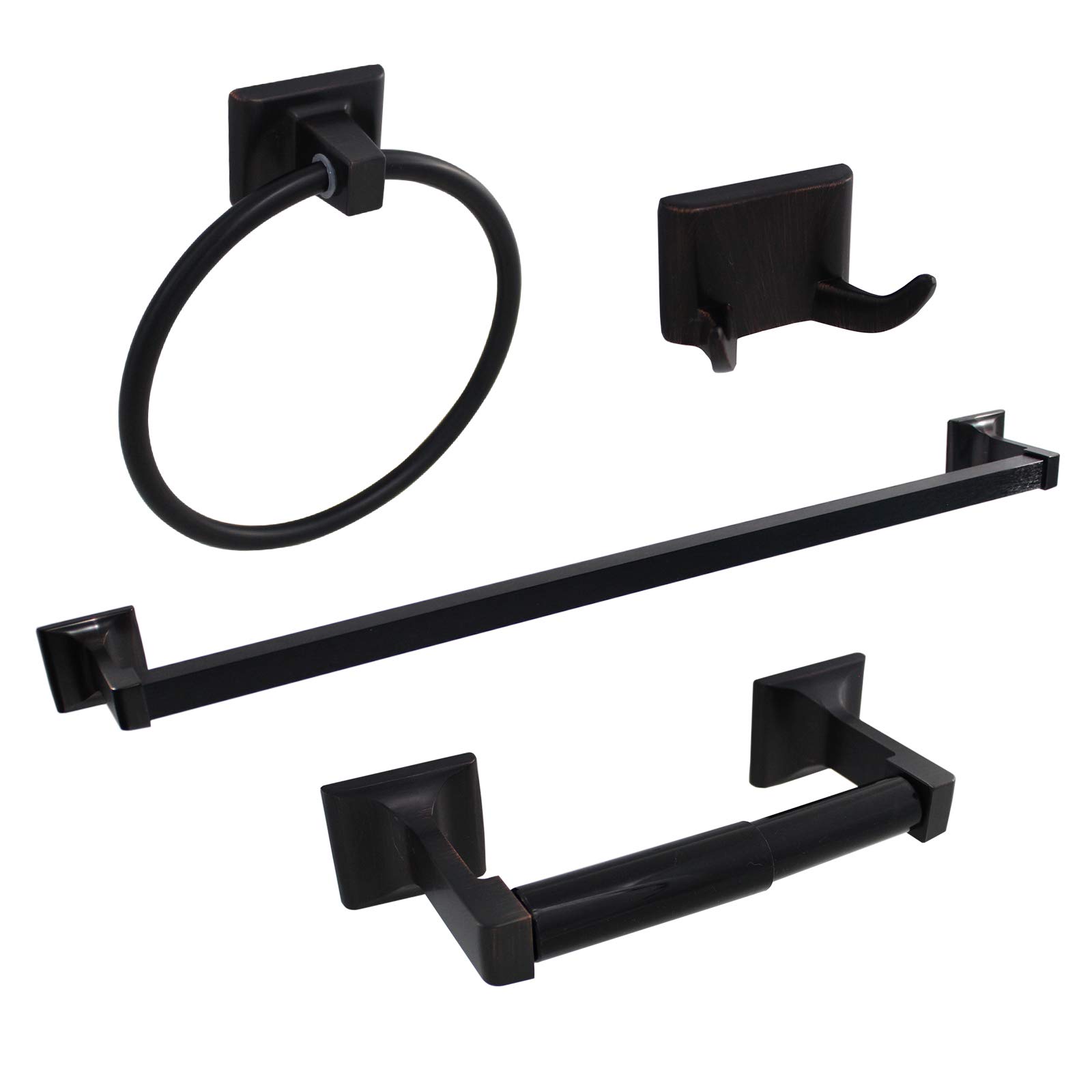 Formosa Design Hardware 4-Piece Bathroom Hardware Kit (Dark Bronze)