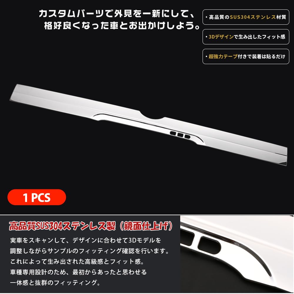 Amazon | TQpyan タントカスタム LA650/660S リアゲートガーニッシュ