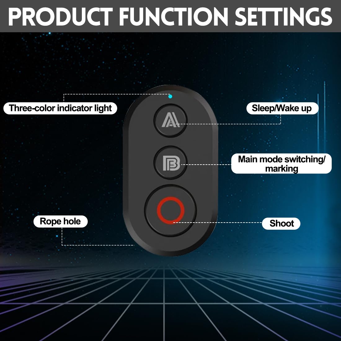 Fernbedienung kompatibel mit DJI Action 6/Action 5 Pro/Action 4 Wireless Remote Controller für Action-Kameras & Smartphones, 25m Reichweite Präzise Bewegungsverfolgung, Smartphone Kameras Zubehör