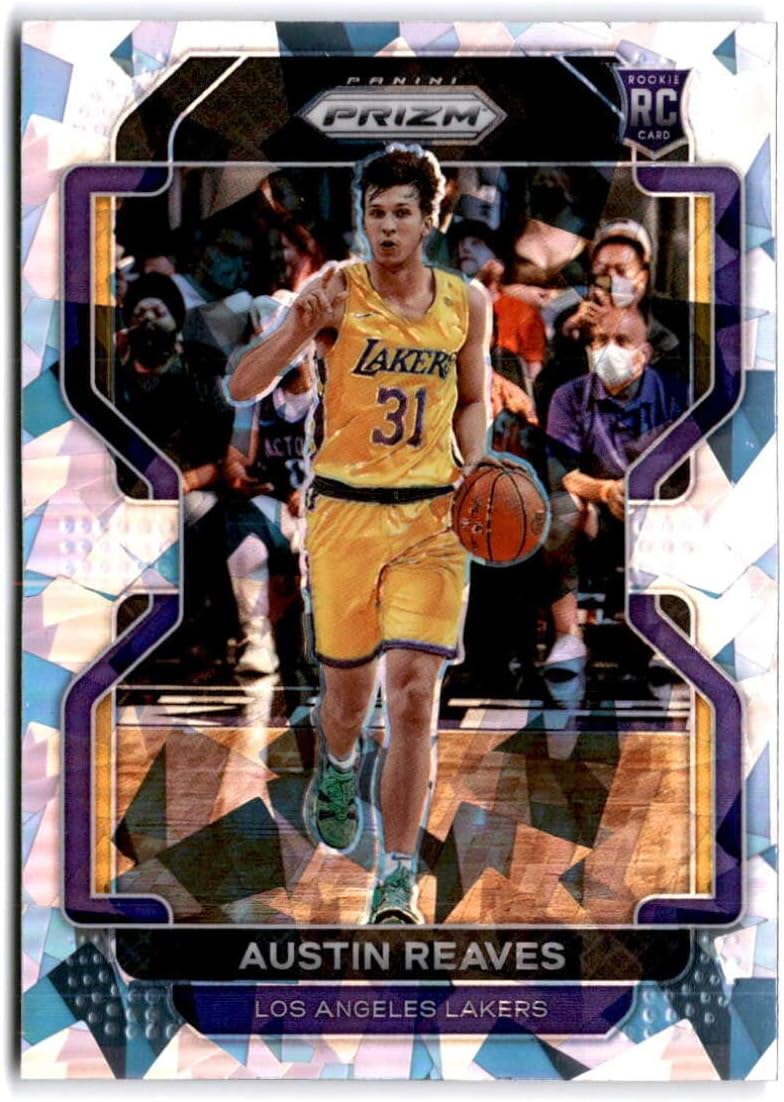 Basketball Trading Card NBA 2021-22 Panini Prizm Prizms Ice #165 Austin Reaves NM Near Mint Lakers