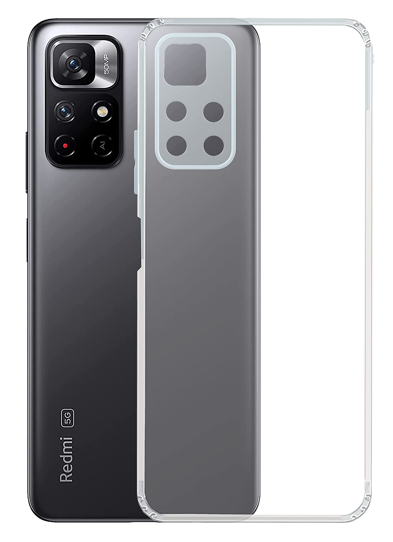 YOFO Back Cover for Mi Redmi Note 11T (5G) (Flexible|Silicone|Transparent|Camera Protection) (B0B94941K1) Amazon Price History, Amazon Price Tracker