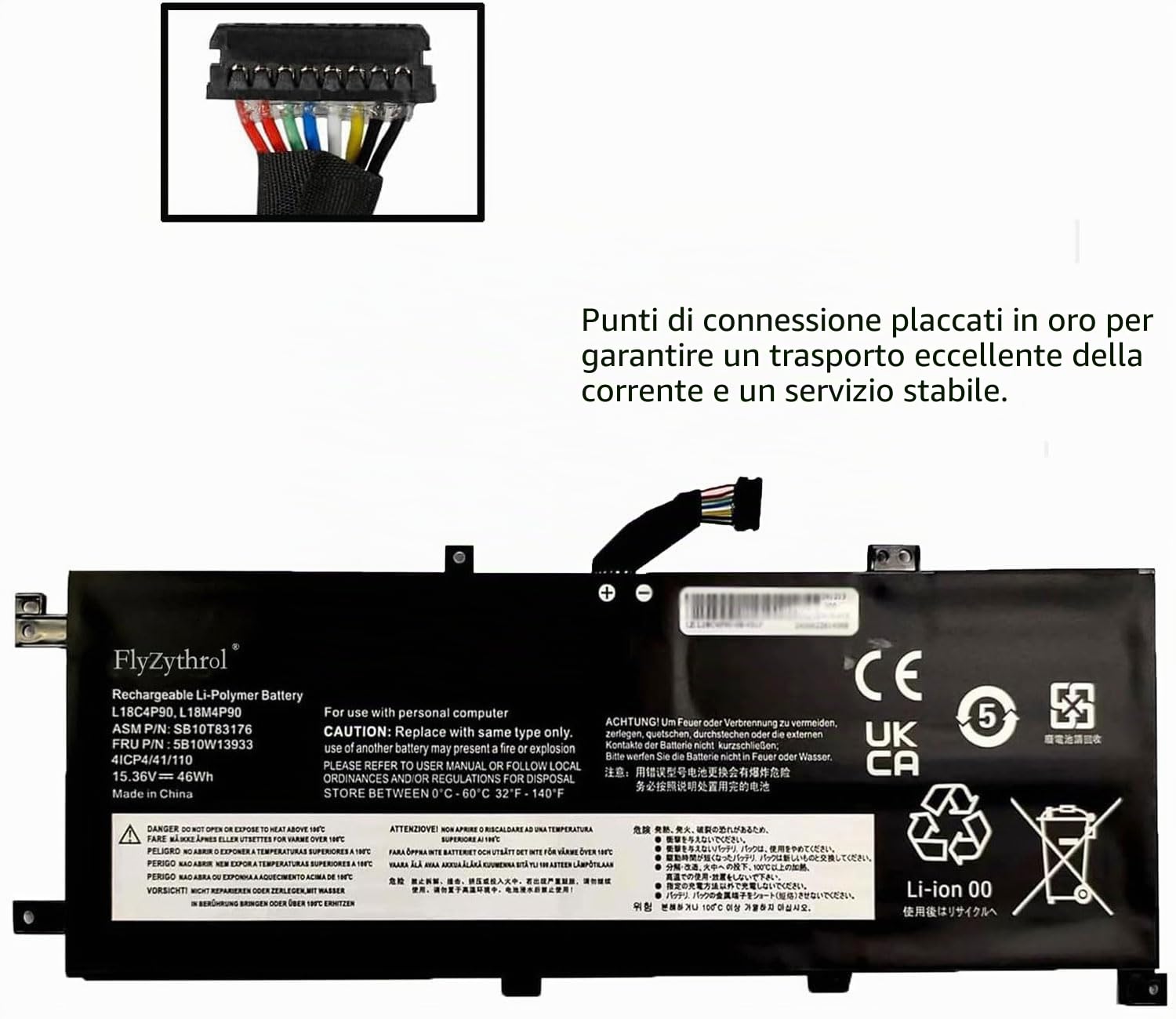 L18M4P90 L18C4P90 Batteria compatibile con Lenovo ThinkPad L13