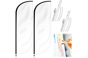 Feather Flag Banner 12 ft Large Advertising Banner Pole Kit