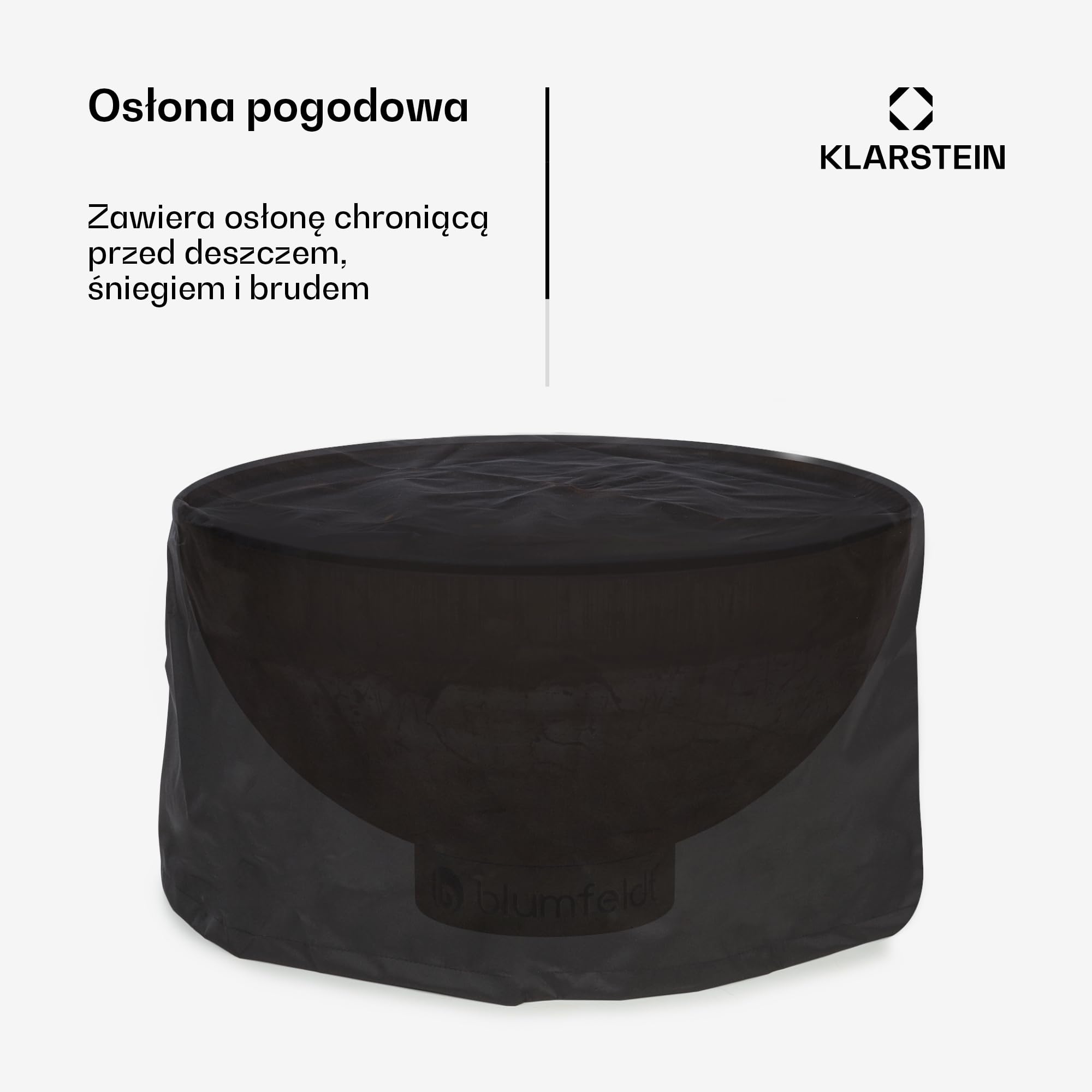 blumfeldt Savage Palenisko z grillem, Ø paleniska: 60,5 cm, Odporne na wodę i mróz, Paliwo: drewno lub węgiel drzewny, Materiał: stal, w zestawie osłona pogodowa, Typ: Małe, rdzawe