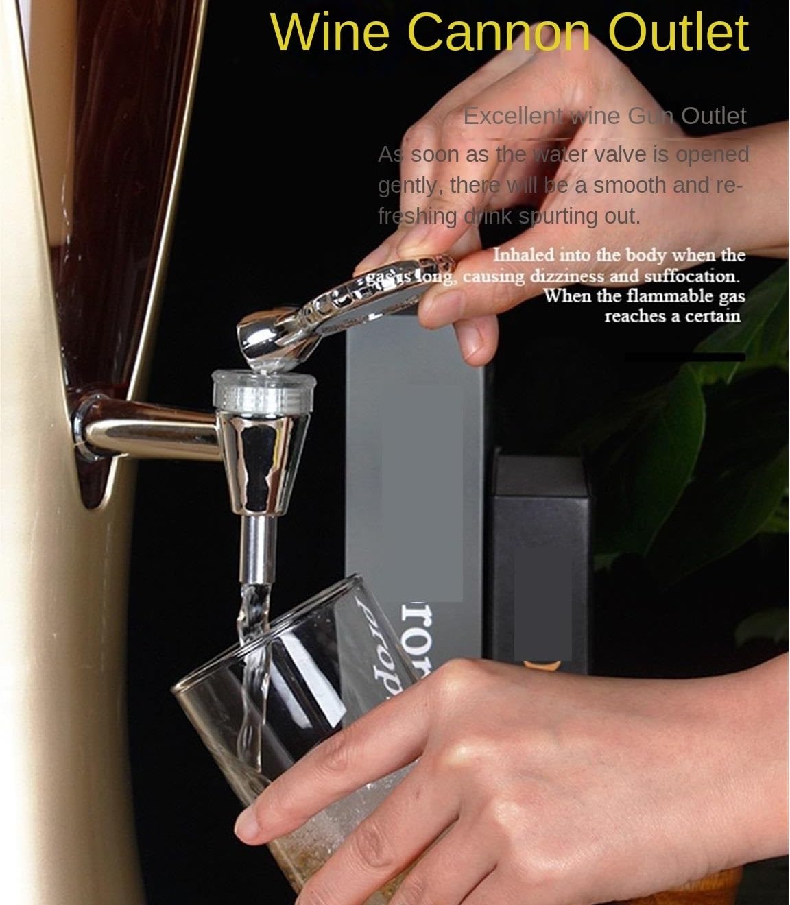 Distributeur de Boissons Beer Tower 3 L avec lumières LED colorées (Argent)