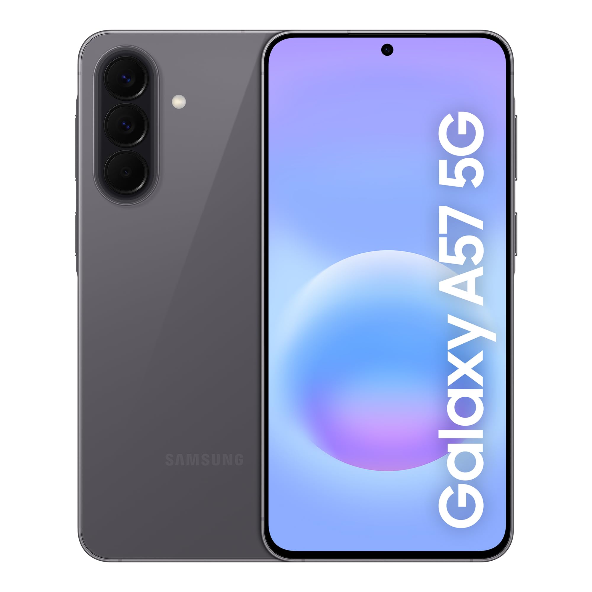 Samsung Galaxy A57 5G, Slim Smartphone, Awesome Intelligence Features, 8GB, 256GB Storage, 50MP Wide-Angle Camera, Up To 2-Day Runtime, Awesome Charcoal, 3 Year Extended Warranty (UK Version)