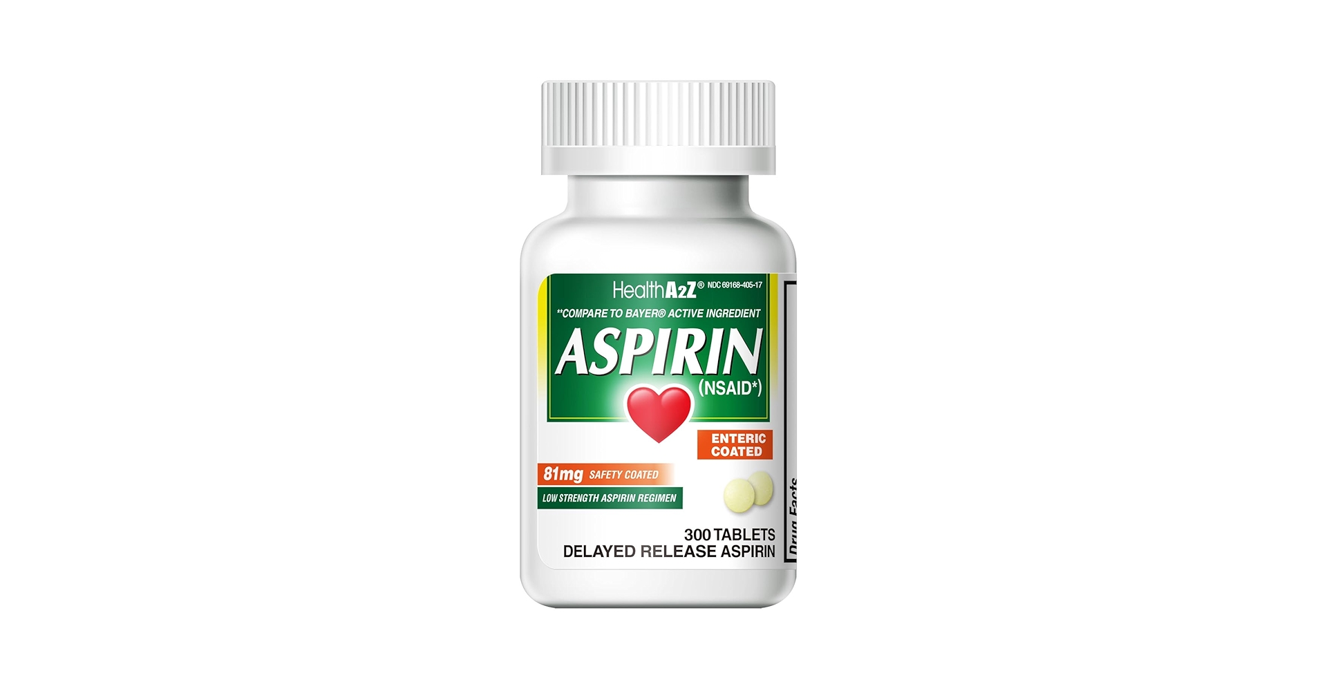 Amazon.com: HealthA2Z® Aspirin 81 mg | Low Strength