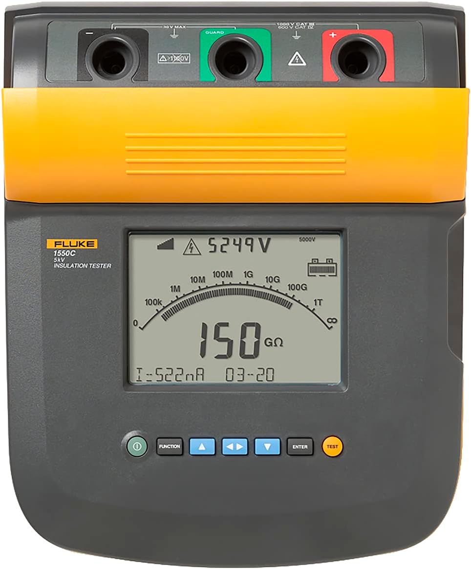 Fluke 1550C Insulation Resistance Tester 5 kV, with Measurement Storage and PC Interface