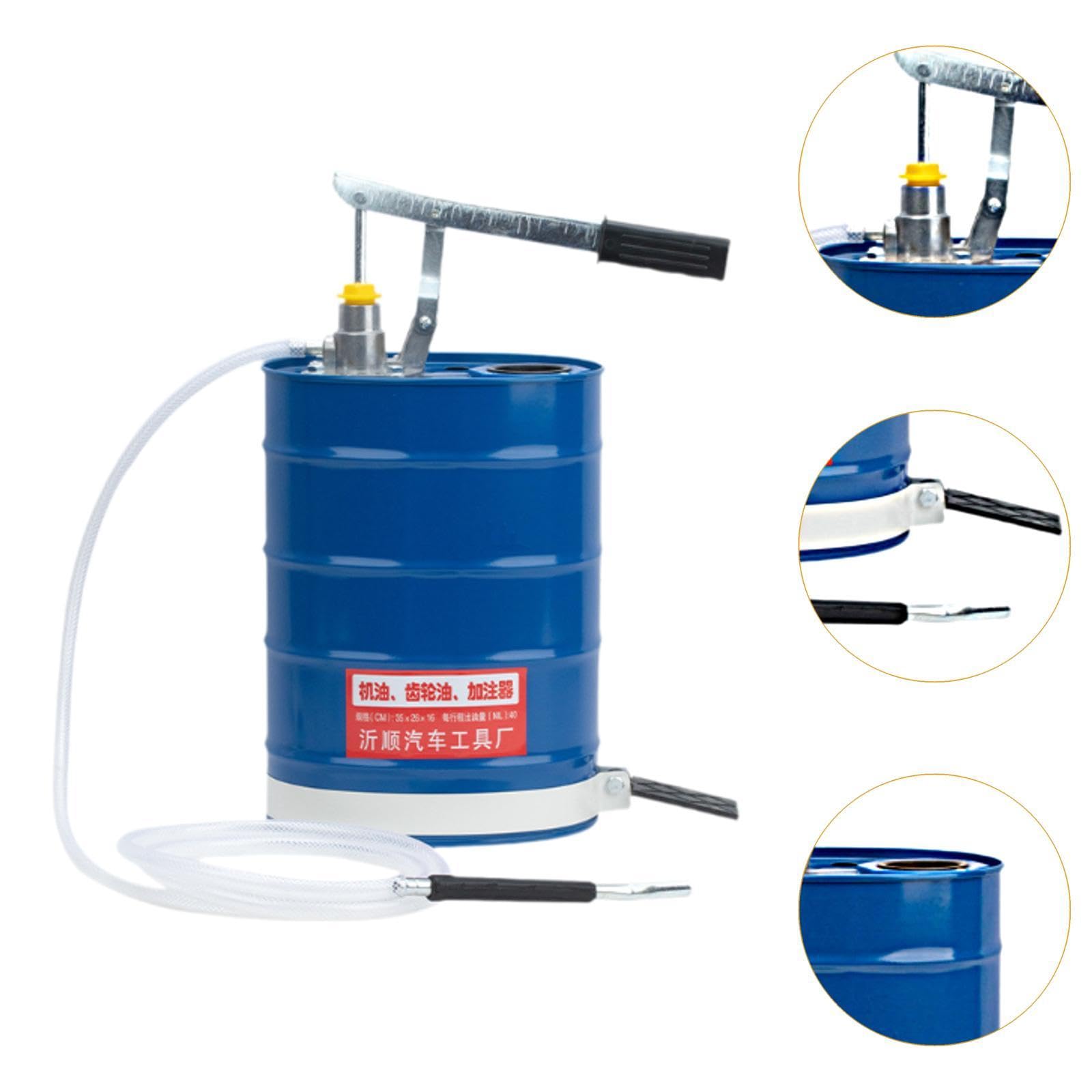 Pompe à Manuelle Dispensateur d' de vilers de Viande à 10L Pompe à Remplissage d' de Multifonction pour l'entretien, Bleu