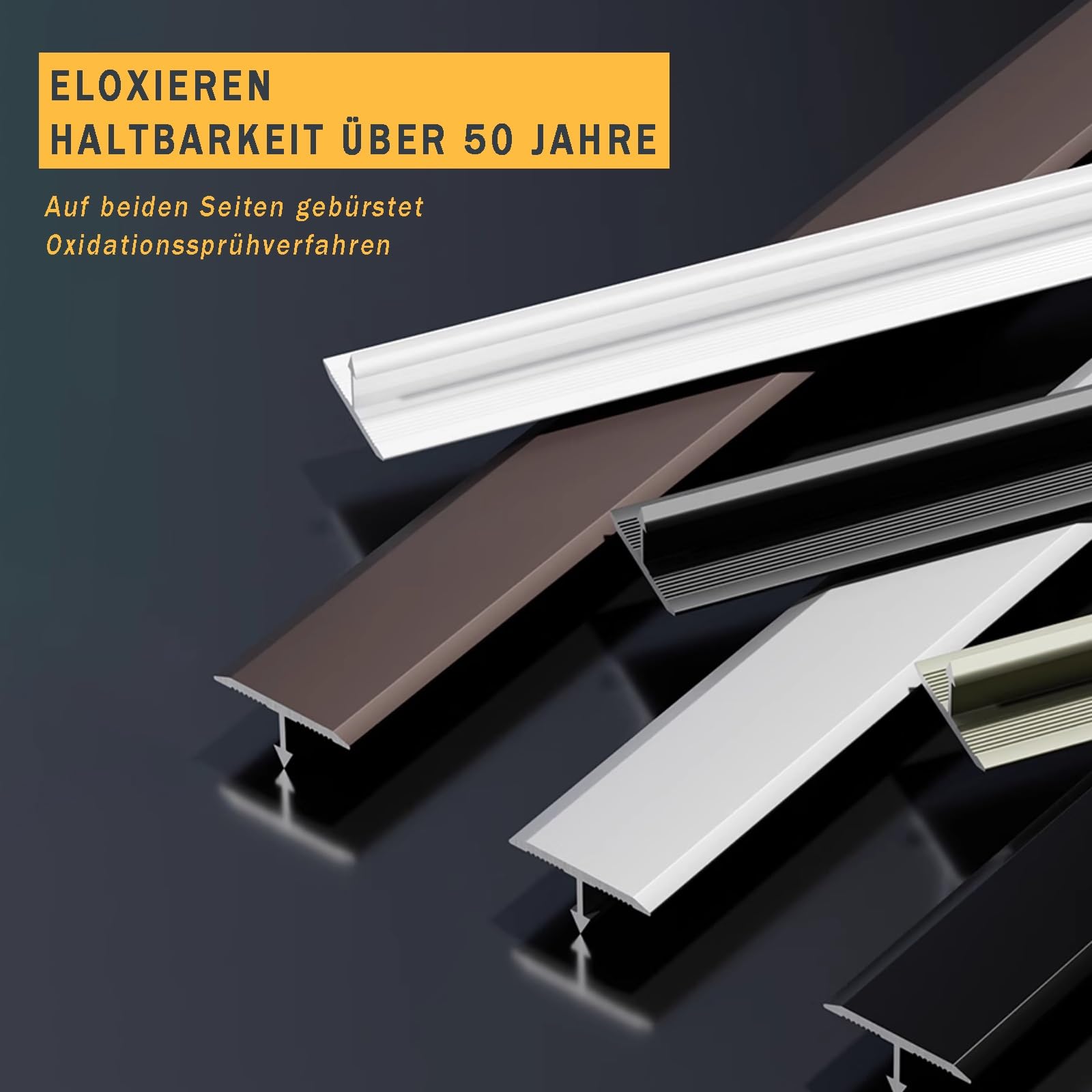 Aluminium-Eckleiste Für Türteiler 90 cm* 3 Stück T-Formleiste Für Laminatböden Bodenübergangsleiste Und Schwellenleiste Für Nahtlose Raumkanten(Black,Width: 40 mm)