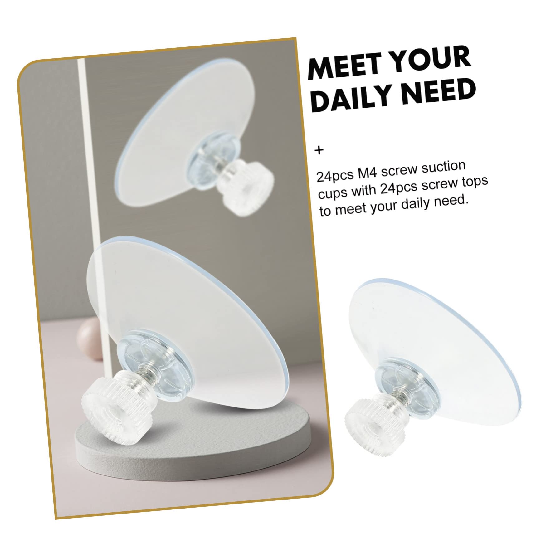 PRETYZOOM 72stücke Starke Saugnäpfe Mit Schraubmechanismus Transparente Pvc-haken Für Bad Küche Und Dekoration Wiederverwendbare Wandhaken Bohren