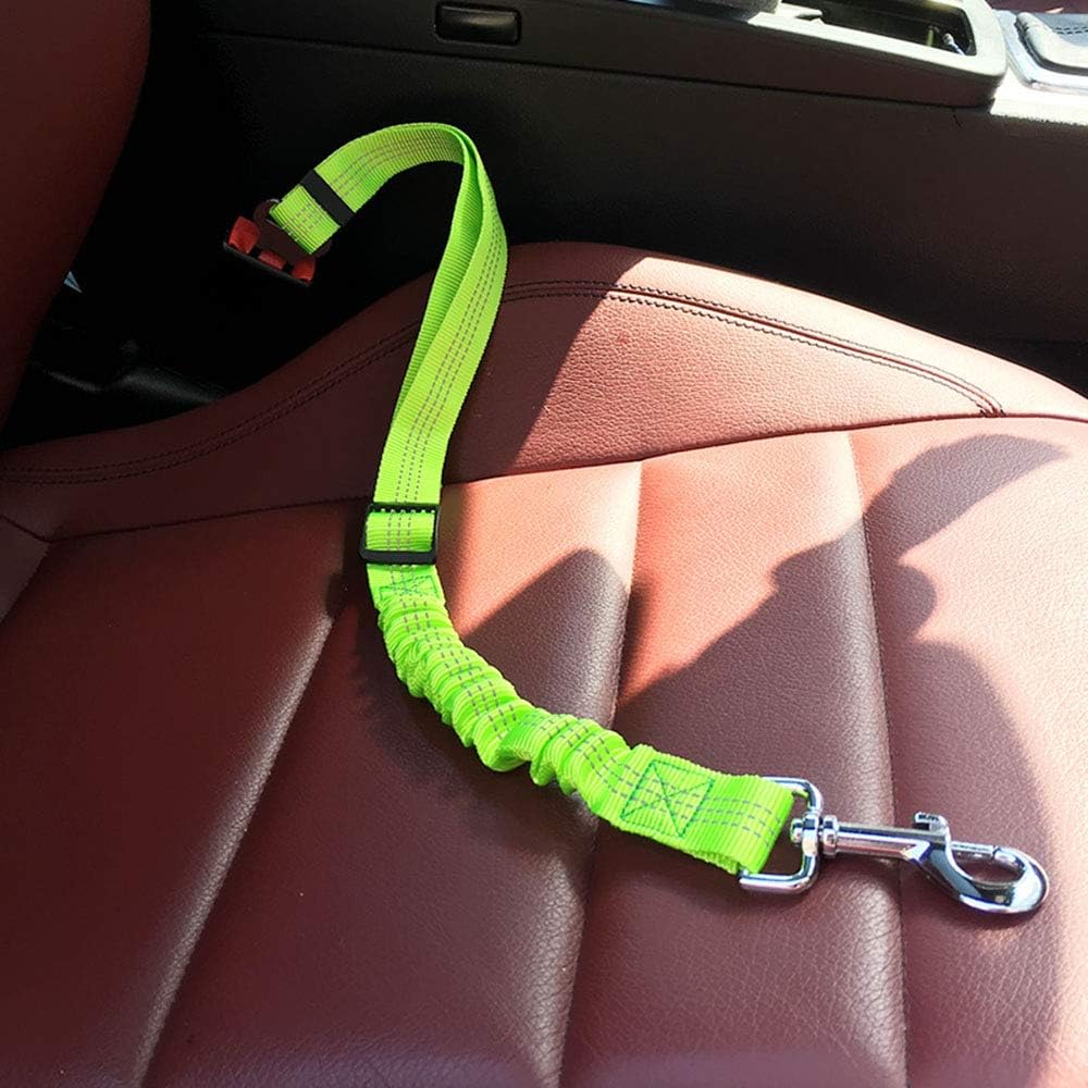 Upgraded Dog Seat Belt Car Seatbelts Adjustable Pet for Vehicle Nylon Safety Belts Elastic Reflective(Simple 3)