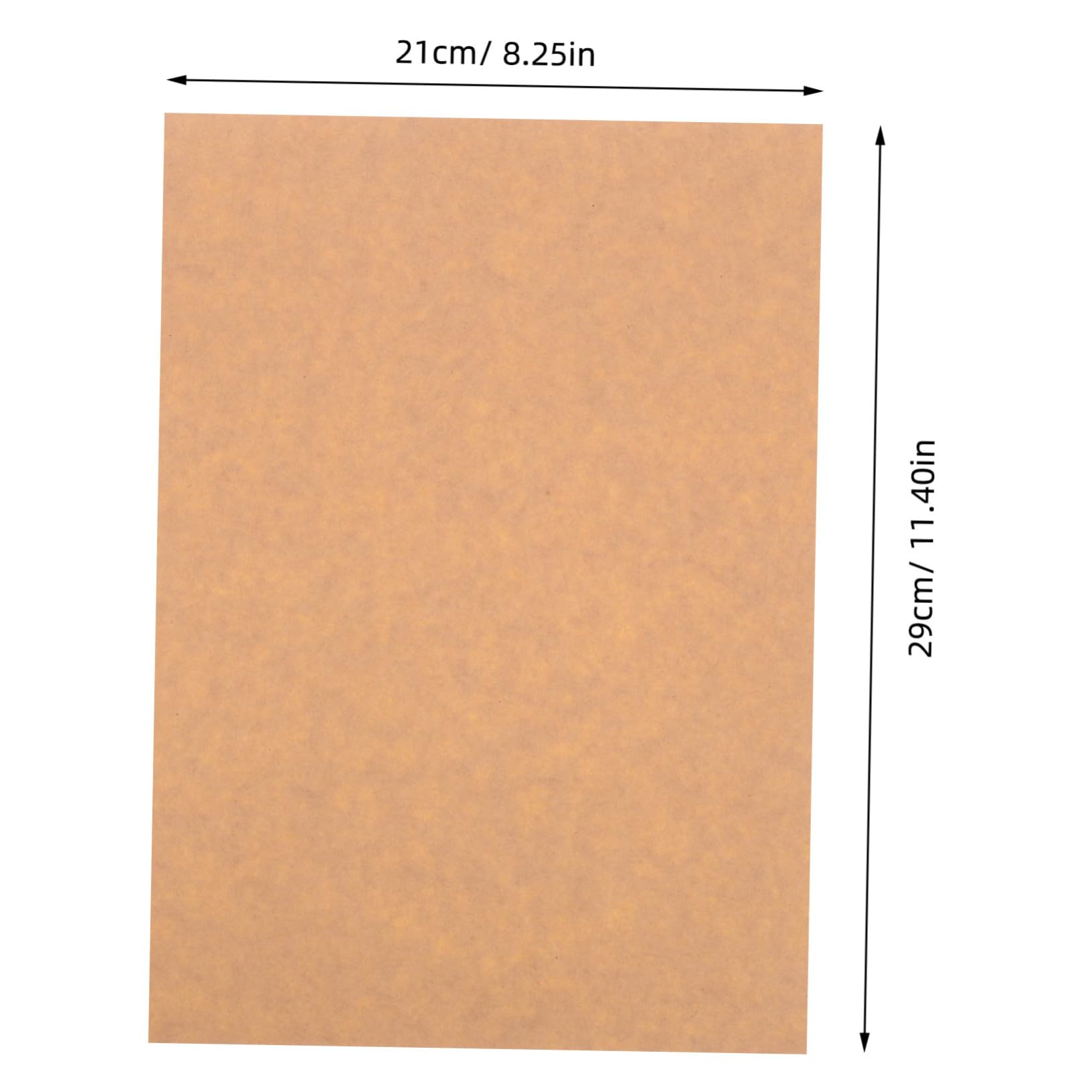 50fogli Carta Adesiva Kraft Stampabile Etichette Adesive Autoadesive in Carta Kraft per Stampante Etichette di Adesiva