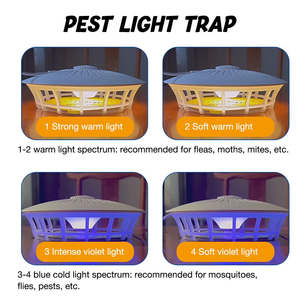 Trappola Per Pulci TGKYK Con Luce LED E 7 Adesivi - Elettronica Per Casa E Animali - 3