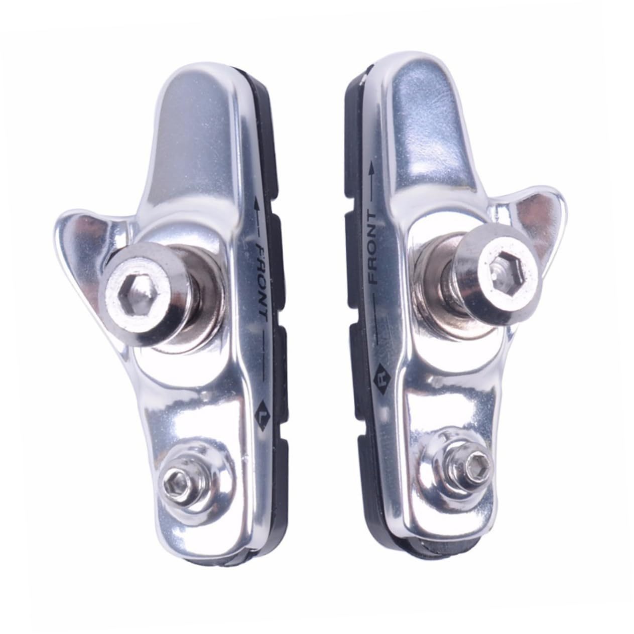 BESPORTBLE 3paia Pastiglie Freni per Bici c Pastiglie Lega di Alluminio e Resistente Compatibili con Bici da Corsa e Mountain Bike Design Curvo per Maggiore Potenza Frenante e Rumore