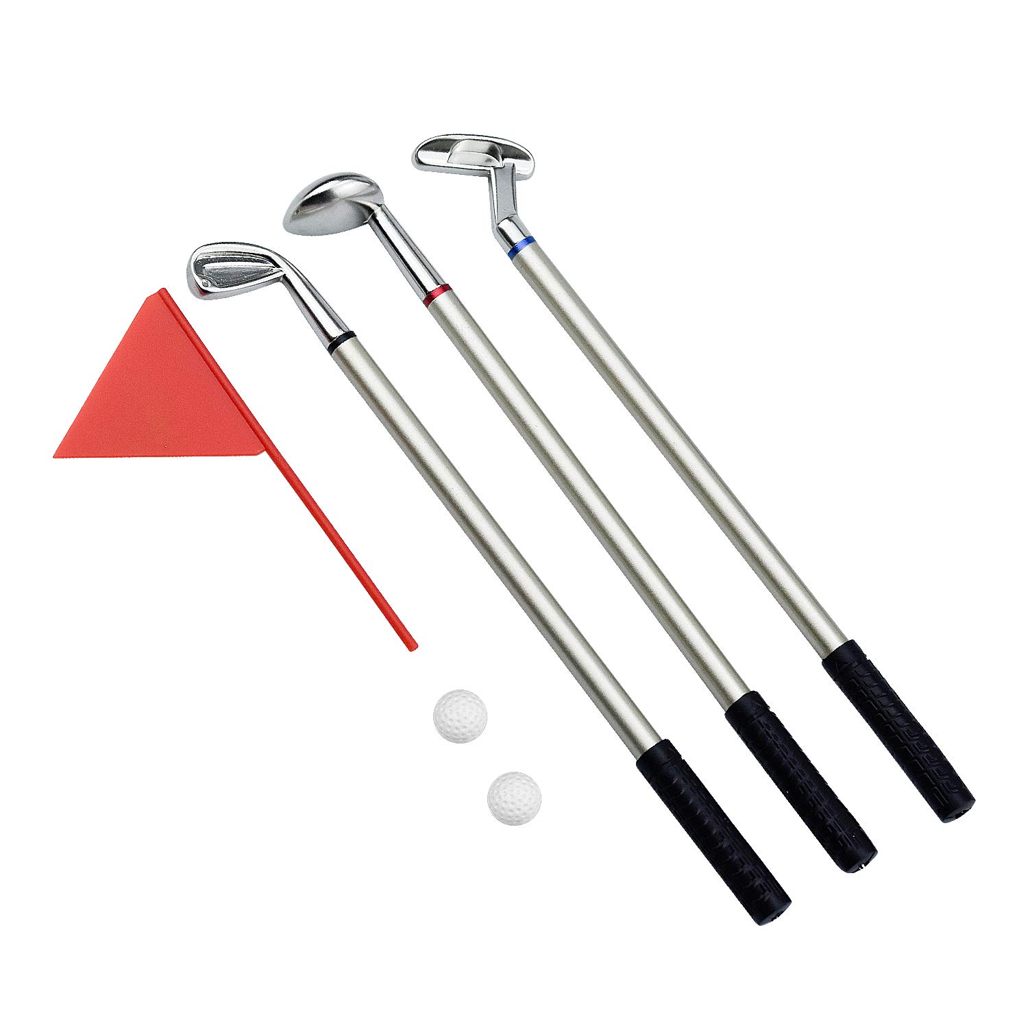 Demason Penne per Mazze da Golf, Set di Modelli da Golf, 3 Bastoncini, Bandierina, 2 Palline